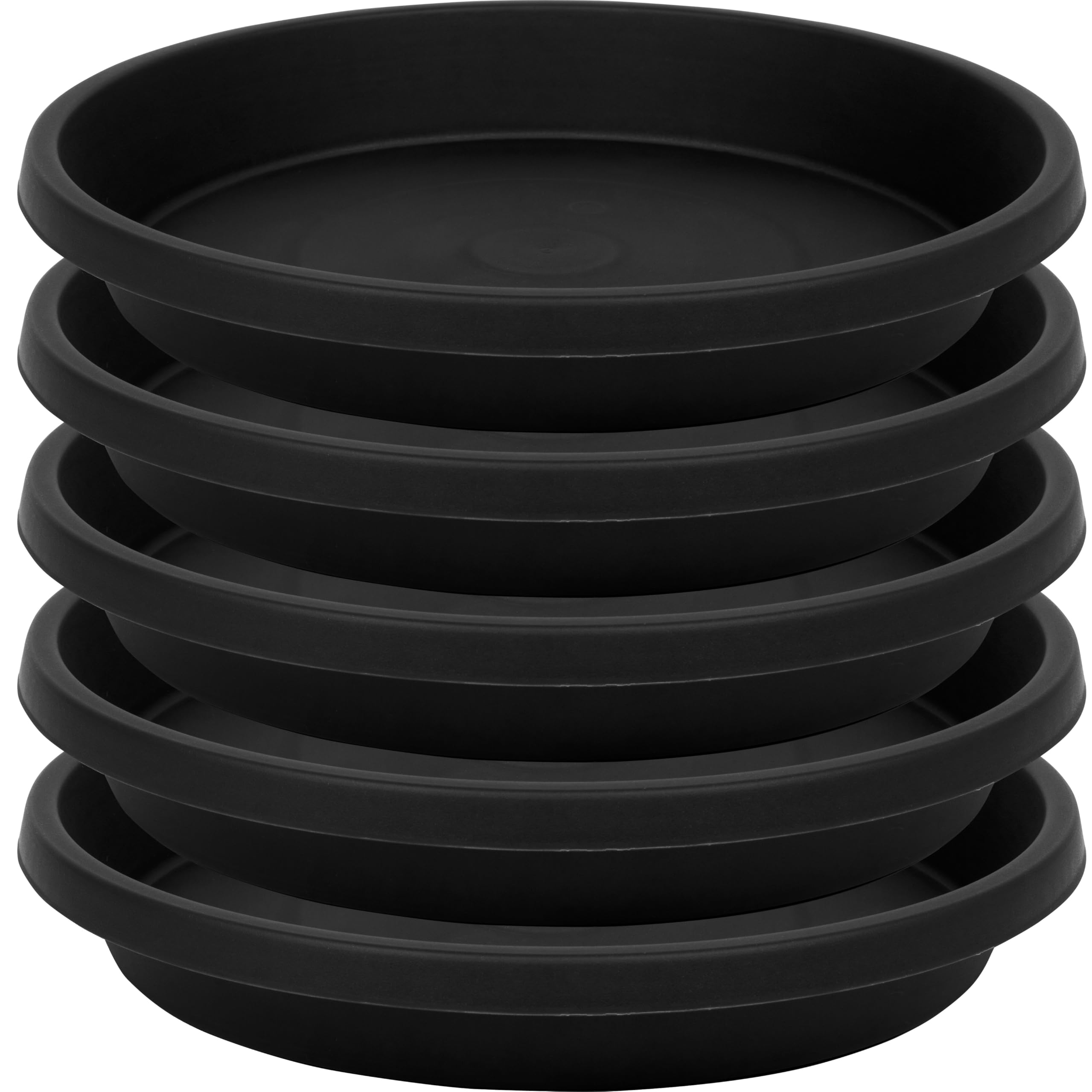 NIMYAU 5 Pack Plant Saucer 10 Inch, Plastic Plant Saucers for Indoors, Drip Trays for Potted Plants, Flower Pot Saucers, Plant Trays for Pots, Plant