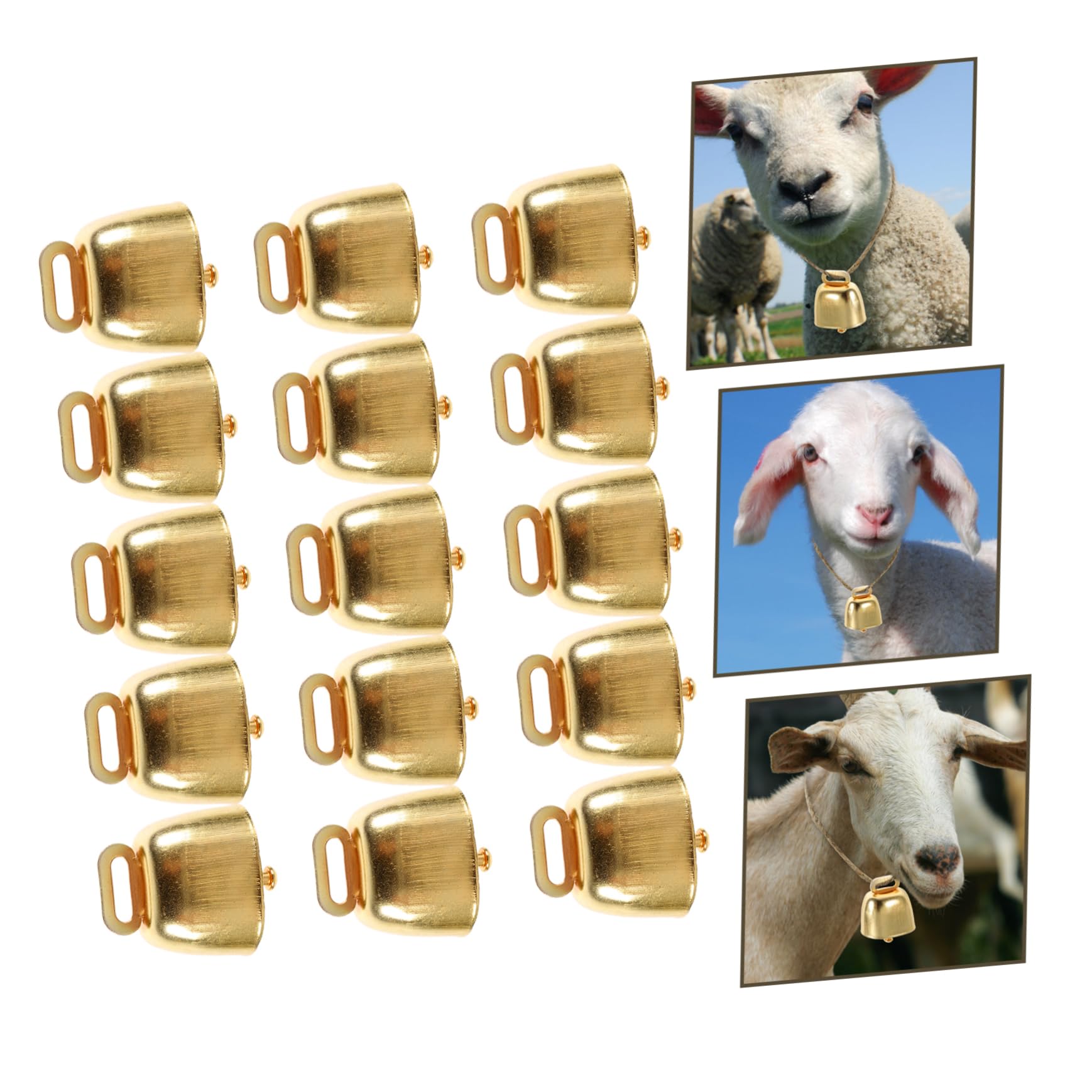 Levemolo Loud Cattle Bells Farm Animal Bells Metal Cow Bear Little for Goats Livestock Hanging Pendants