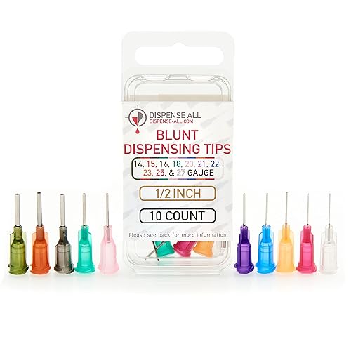 Miniatura 9 de Aguja dispensadora con punta roma de calibre 21 de 12 pulgada, Luer Lock, 100 unidades