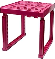 Vista 8 de Estante Organizador para Casilleros, Ancho y Altura Ajustables, Apilable, Estante Ideal para Casilleros de Escuela, Oficina, Gimnasio, o Incluso