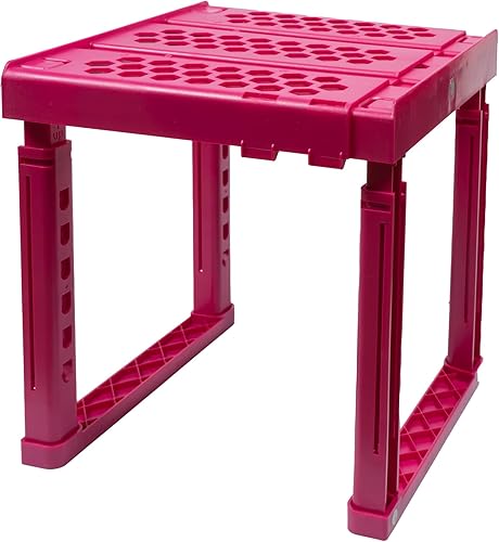 Miniatura 8 de Estante Organizador para Casilleros, Ancho y Altura Ajustables, Apilable, Estante Ideal para Casilleros de Escuela, Oficina, Gimnasio, o Incluso