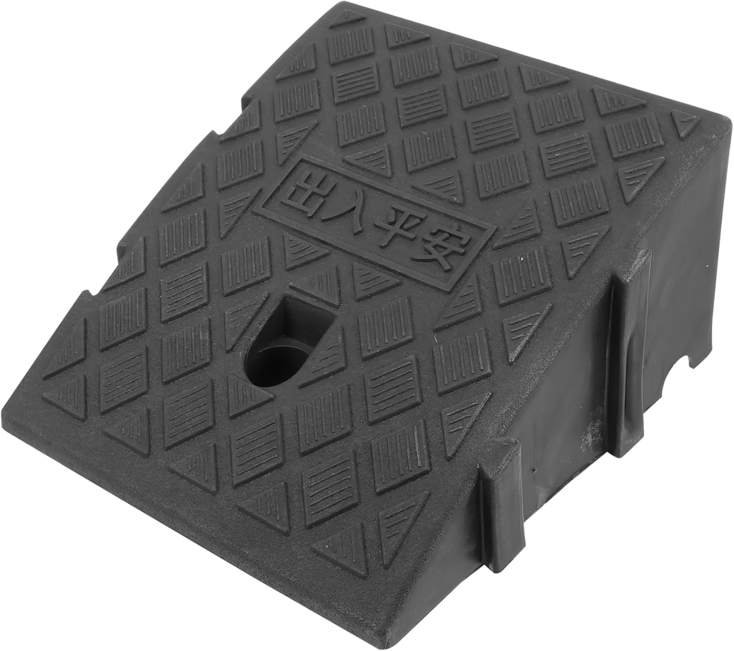 Wakauto Step Mat Service Ramps for Car Lifts Curb Ramps for Sidewalks Loading Ramps Car Ramps Low Cargo Ramp Garage Outdoor Plastic, 27x25cm, Black, 2X3747074M