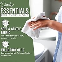 Vista 91 de DAN RIVER Juego de 4 toallas de baño, 27 x 54 pulgadas, 100% algodón, más grandes y ligeras, de secado rápido, súper suaves y absorbentes, toallas