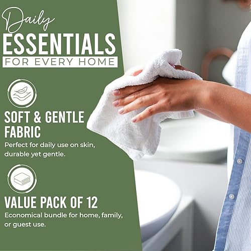 Miniatura 91 de DAN RIVER Juego de 4 toallas de baño, 27 x 54 pulgadas, 100% algodón, más grandes y ligeras, de secado rápido, súper suaves y absorbentes, toallas