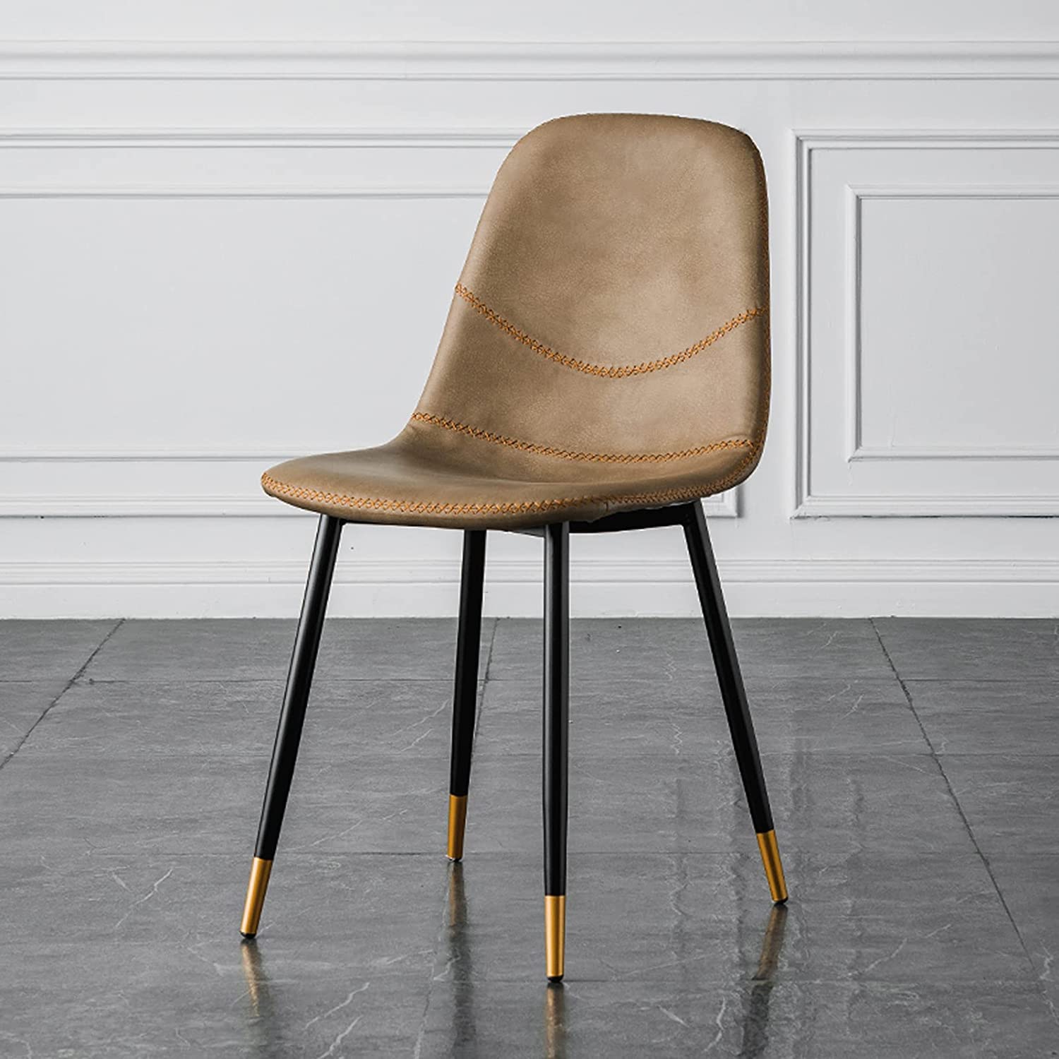 Set di 2 sedie da pranzo da cucina, moderne, in similpelle, per la casa, per il tempo libero, con schienale, sgabello da tavolo, per il trucco, per la casa, l'ufficio, il ristorante, la reception