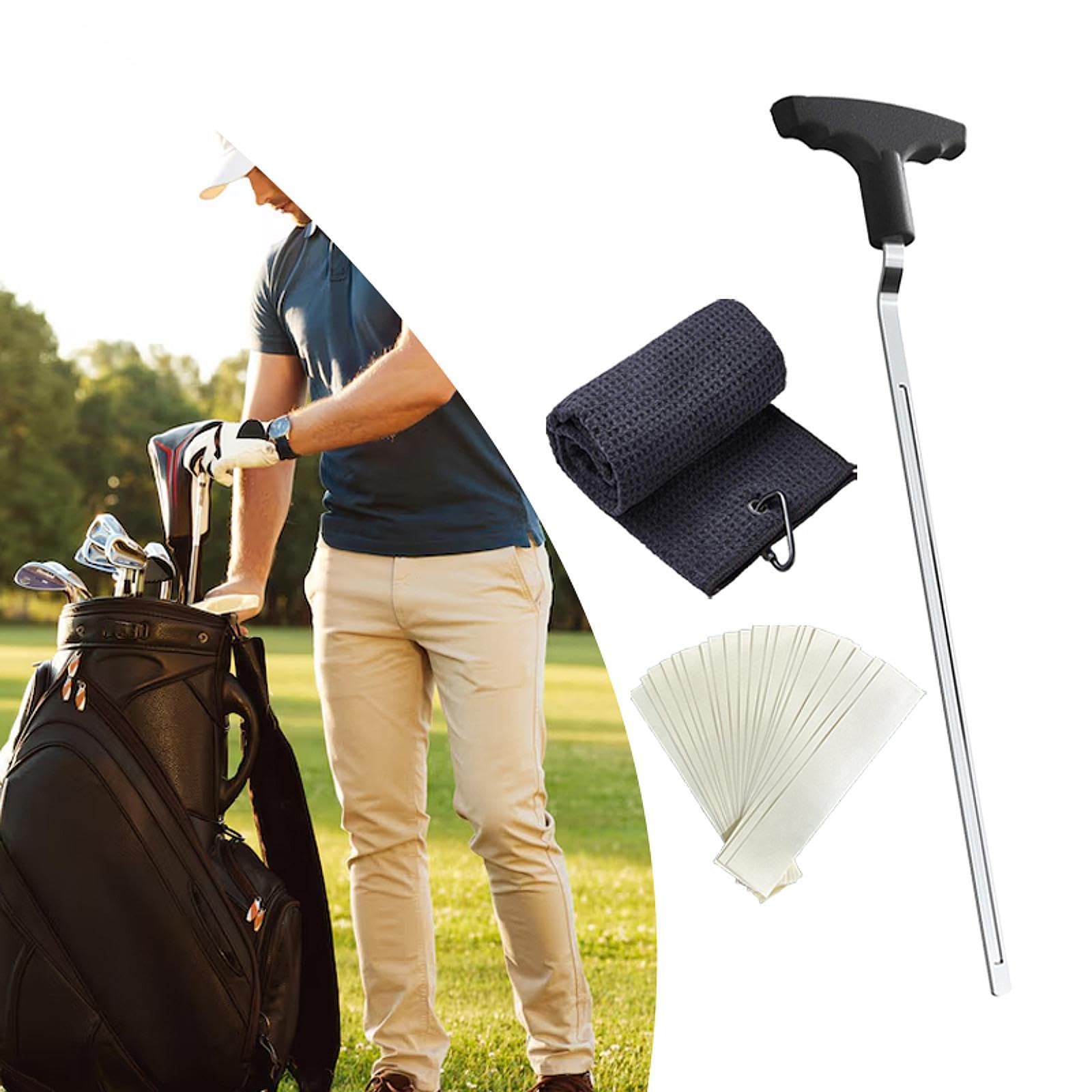 QSTDGVPW Golf Grip Removal Tool Maintenance Tool Grip Repair V Groove Grip Remover for Outdoor