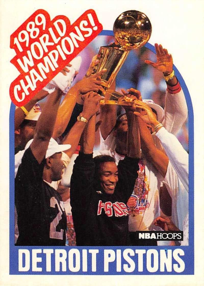 Amazon.com: 1989-90 Hoops Basketball #353a Detroit Pistons