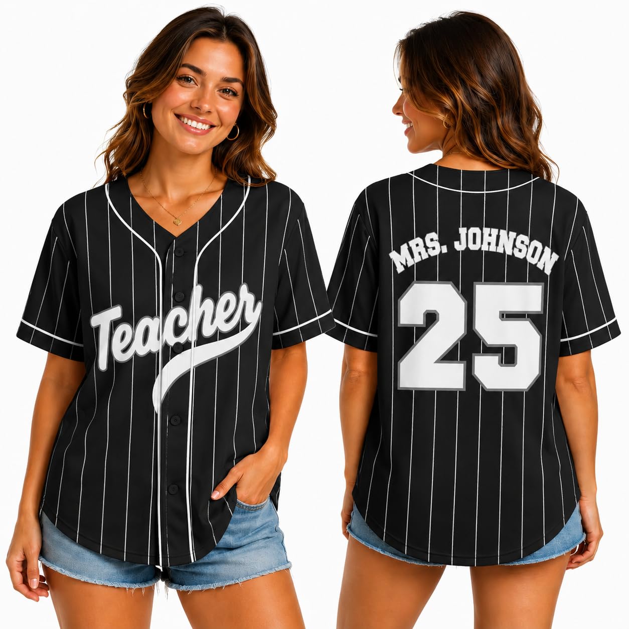 Teacher Jersey Personalized Teacher Shirts Back to School Outfits