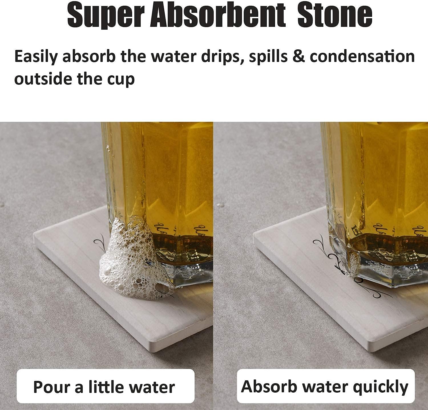 Milk Forthing Pitcher 350ml(12oz) +Drink Coasters Set of 6 with Holder…