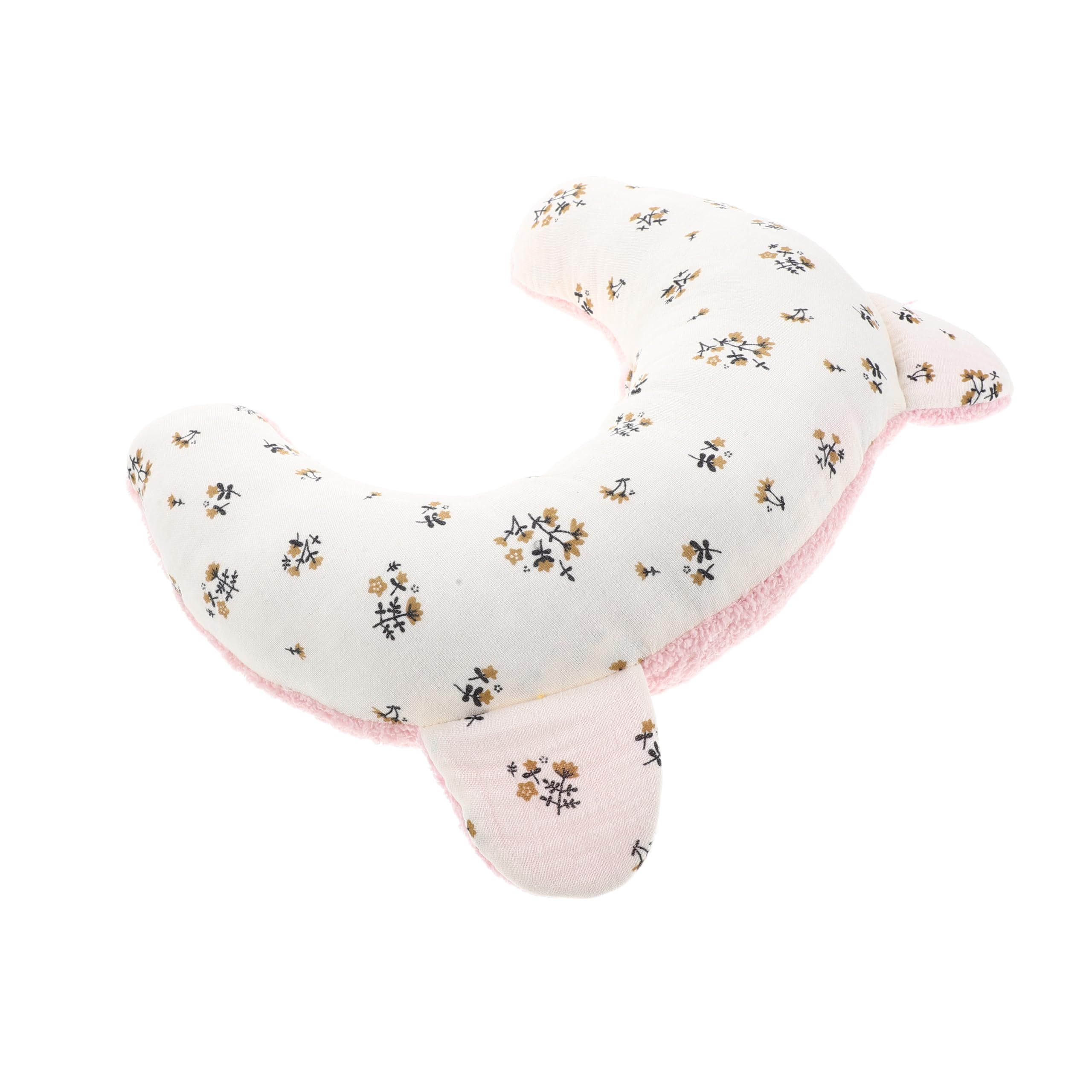 Almohada para perros pequeña en forma de U FONDOTIN cojín de felpa lavable para mascotas
