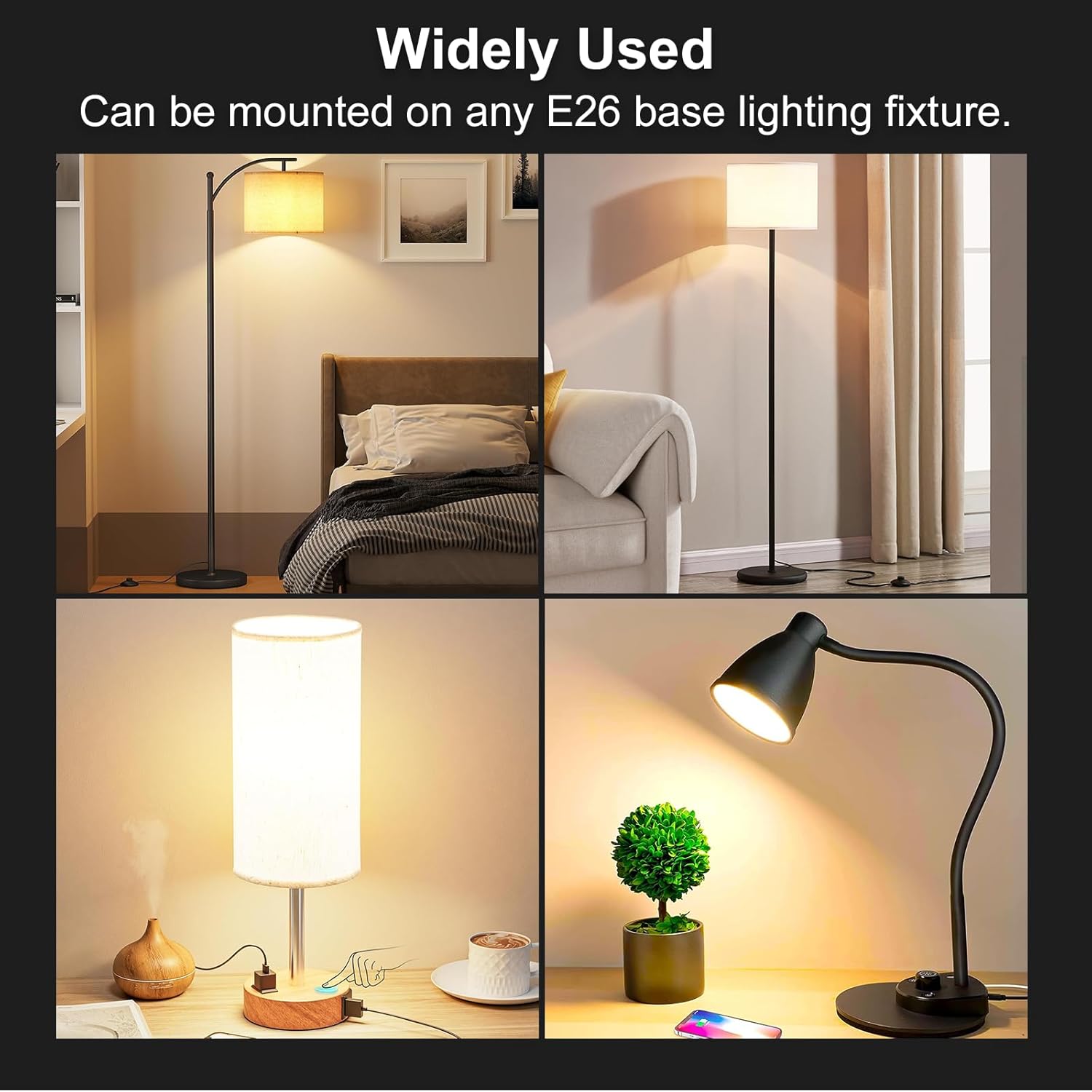 Dimmable A19 LED Bulb with Remote Control,800LM 9W Bright Led Light Bulbs,3000-6000K Adjustable Color Temperature Lamp Bulb with E26 Base,Timing,Memory Function,LED Light for Bedroom Livingroom Lamp