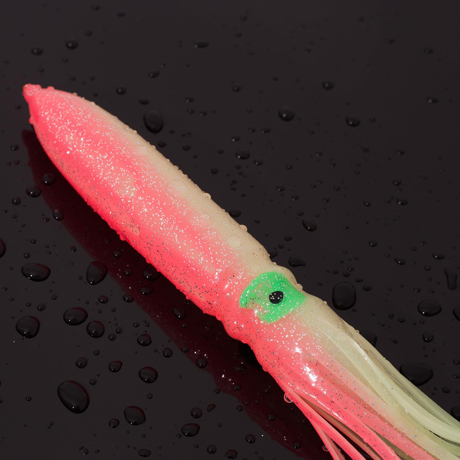 10 Stück 8 cm, weiche Angelköder, Tintenfisch, weiche Köder, umsäumter Tintenfisch, Jigging, Meeresköder, einfach zu verwenden, Bunte Tintenfisch Röcke