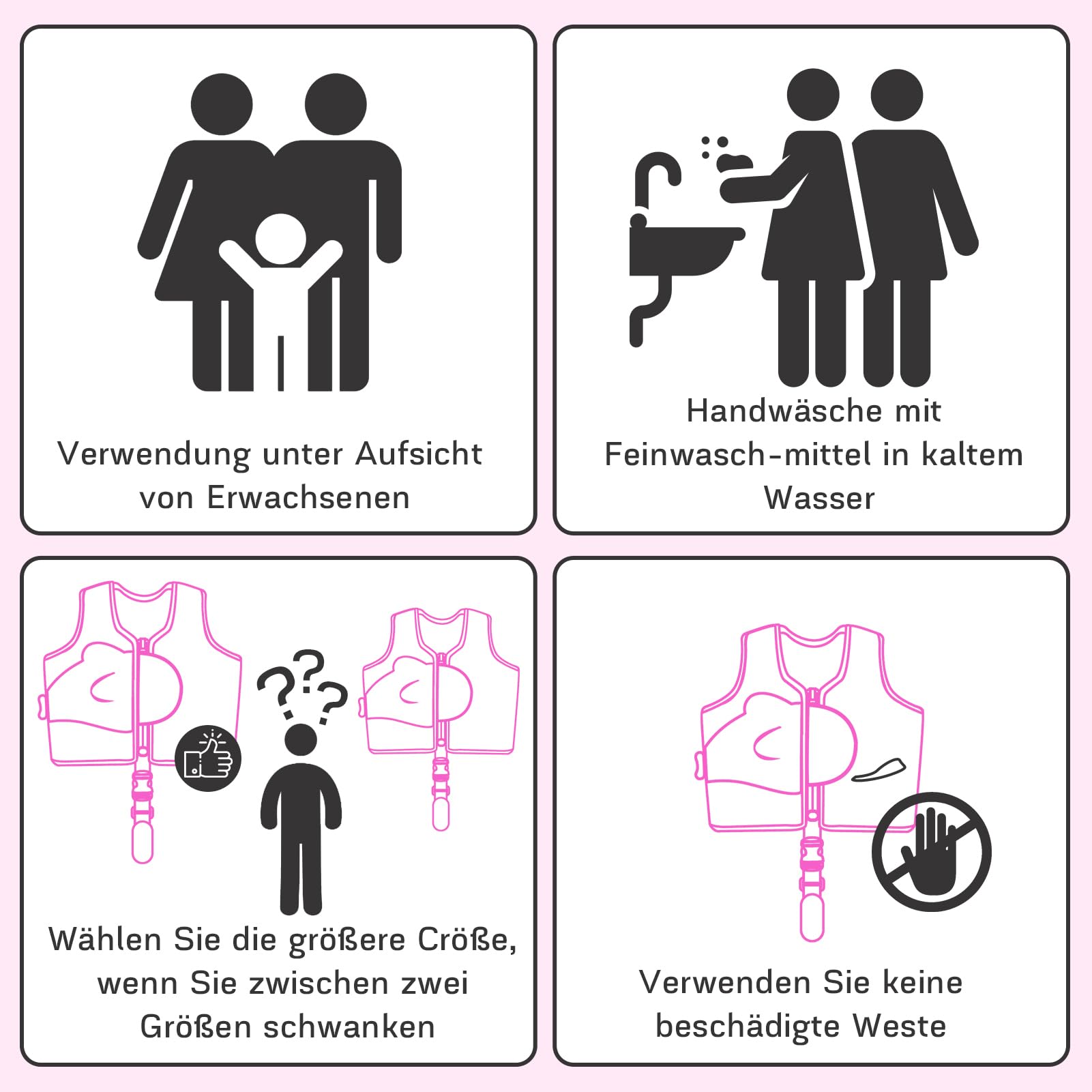 YIKANWEN Neoprenowa kamizelka ratunkowa dla dzieci i niemowląt, idealna pomoc w pływaniu dla chłopców i dziewczynek w wieku od 1 do 8 lat, 11-40 kg, w zestawie torba ze sznurkiem