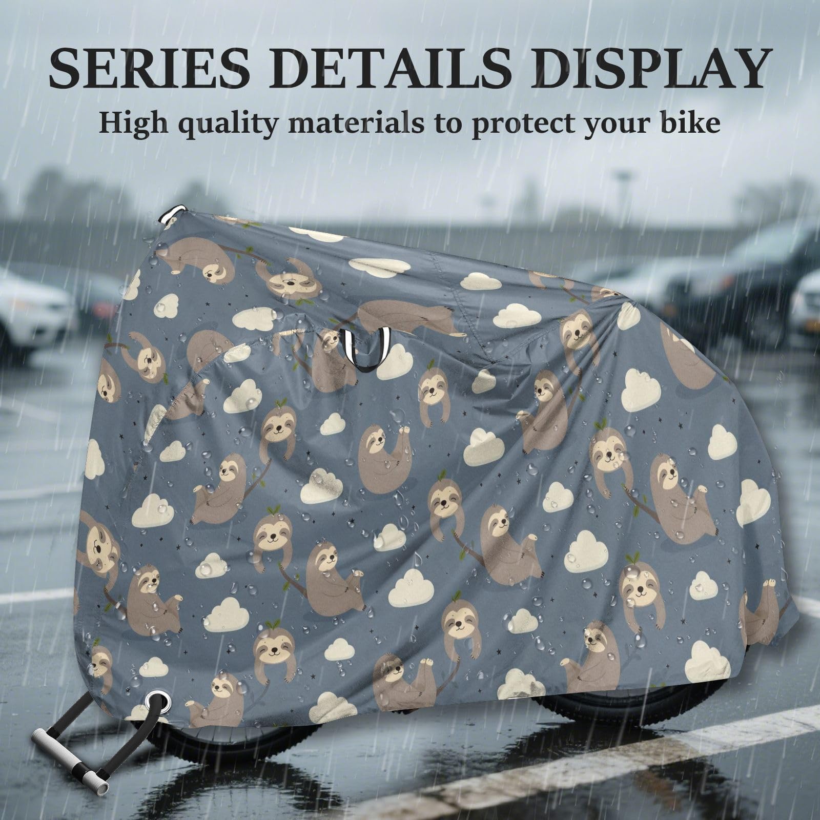 Housse de vélo en polyester imperméable, isolation thermique