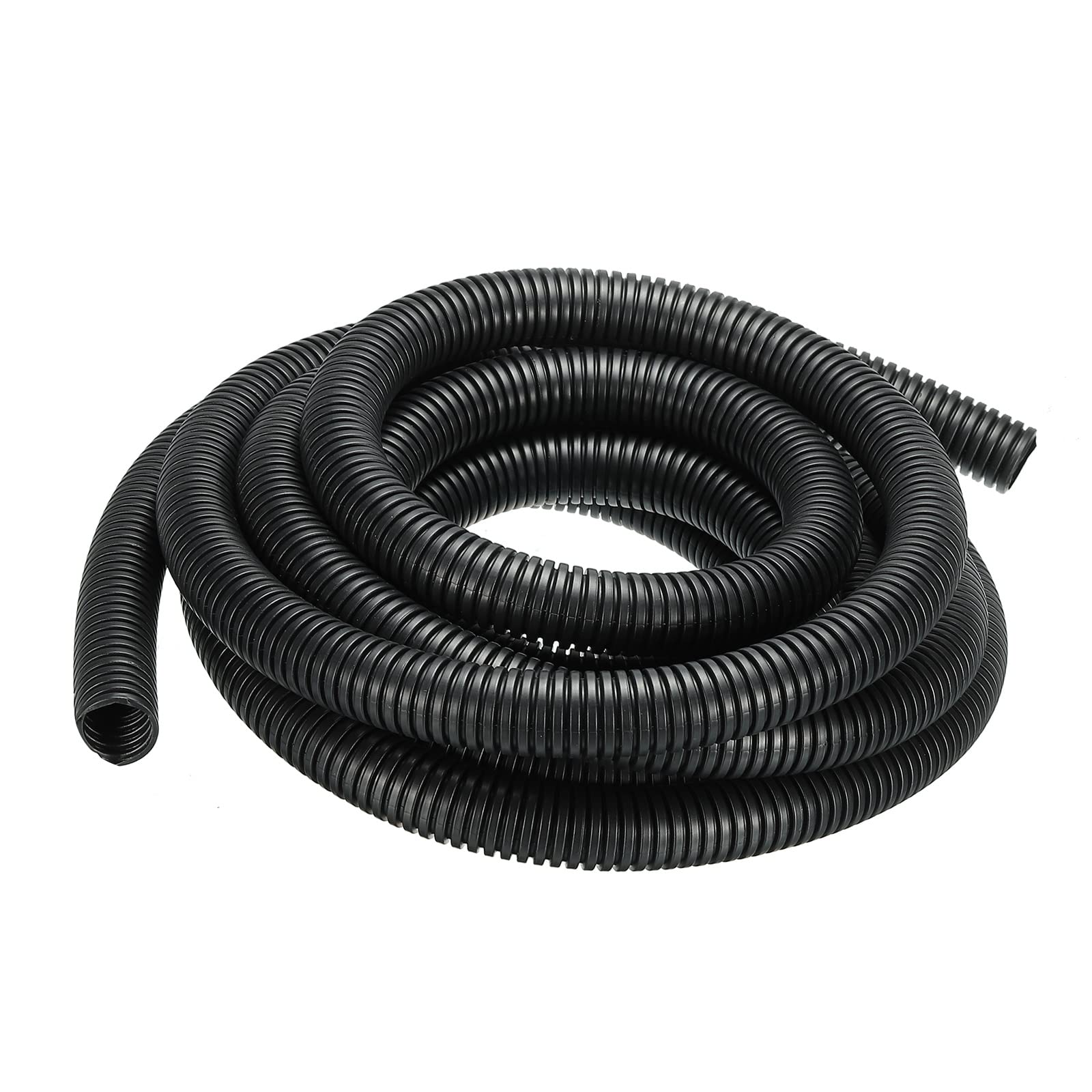 DMiotech 21mmx17mmx4m Nylon Non-Split Corrugated Tubing Indoor Outdoor Cord Management for Wrap Tidy Office Garden — image 1