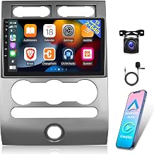 [2G+64G] Android Car Radio for Ford Expedition 2007-2017 (Only for Manual A/C), 9 inch Touch Screen Stereo, Carplay/Android Auto/EQ Audio/SWC/Bluetooth +AHD Backup Camera