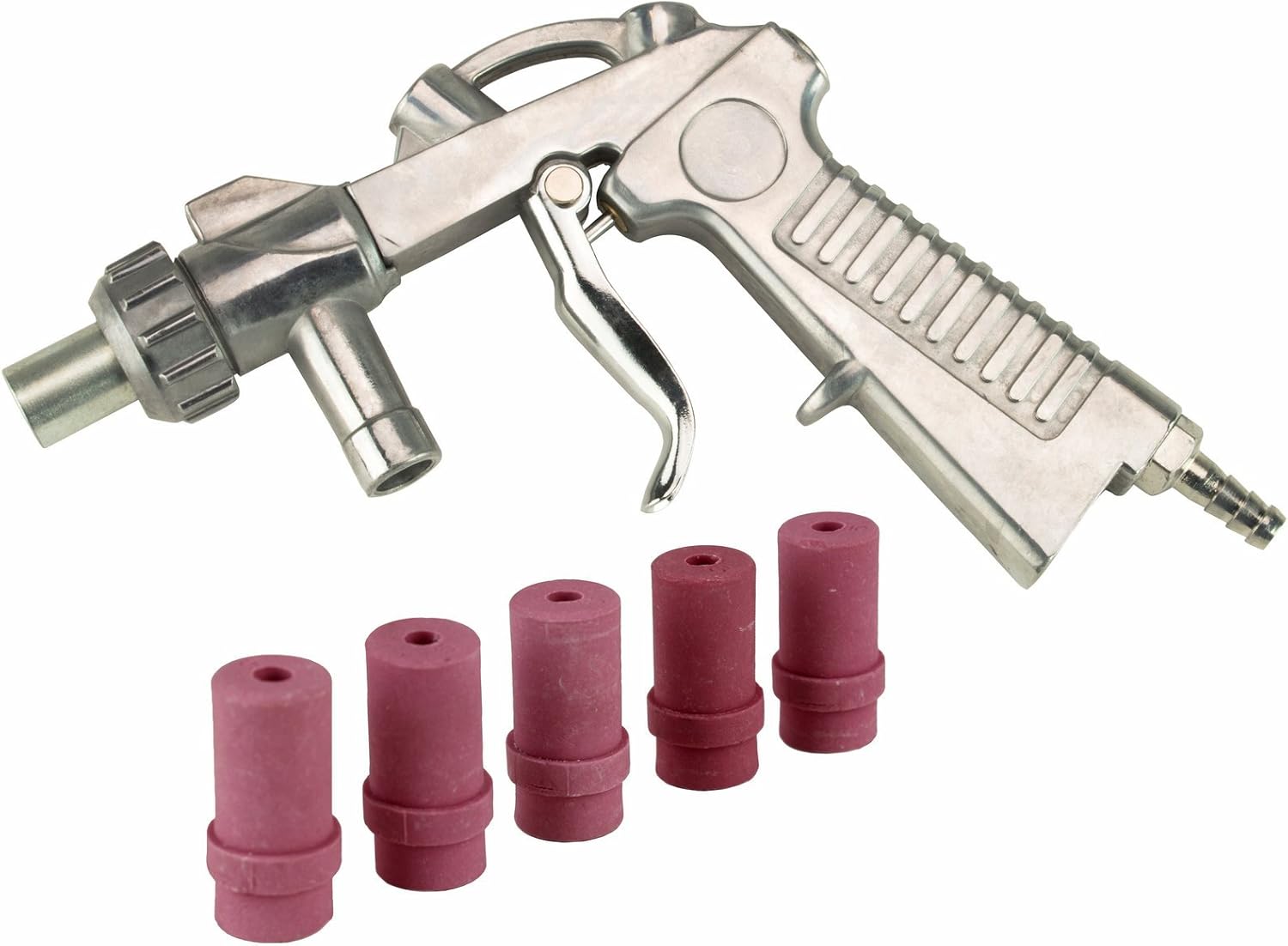 Blast Media Gun & (5) 5MM Nozzles for 25 60 90 Sandblast Cabinet