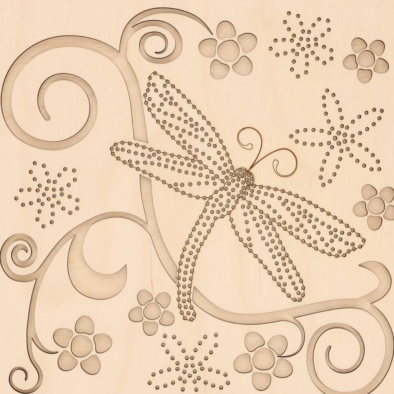 LEISURE ARTS Wood Stitched String Art Kit with Dragonfly Panel - Adult Or Kids Craft - Craft Kits for Teens String Art Kit for Adults 3D 3D Kids 9.75"