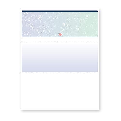 DocuGard Blue/Green Premier Prismatic Top High Security Check Paper -