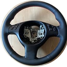 Steering Wheel Cover for BMW E46 M3 E39, Customized Car Steering Wheel Cover Anti-Slip Auto Accessories