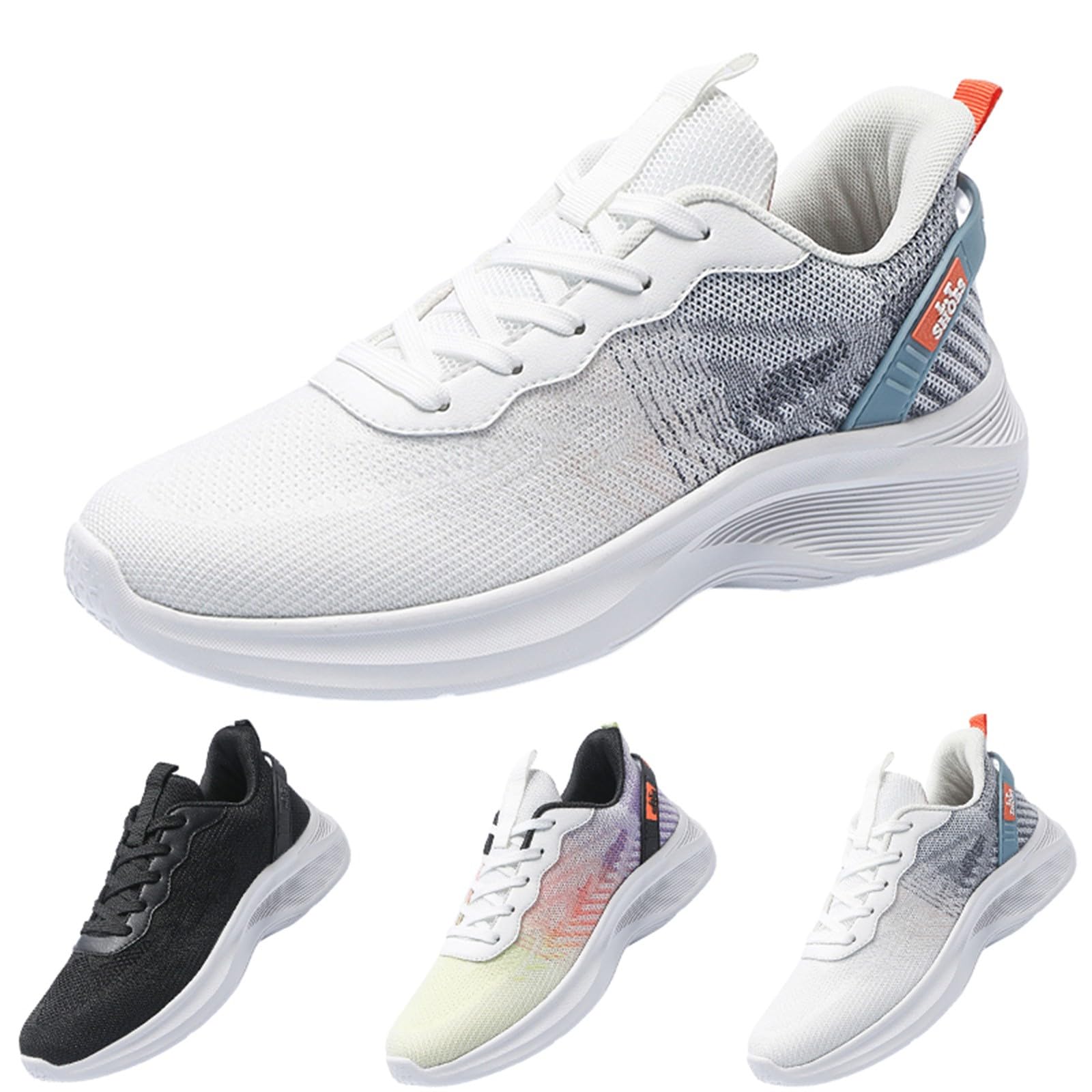 Laufschuhe Herren Sportschuhe Sportlicher Sneaker mit Memory Foam im sportlichen Design, elastische Schnürsenkel, atmungsaktiv, rutschfeste, Gym Fitness Outdoor