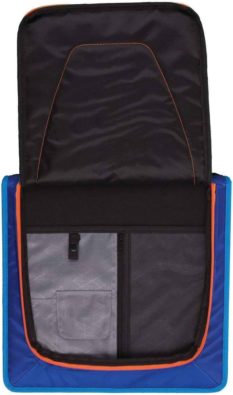 Five Star Zipper Binder 2" 530 Sheet Capacity, 3-1/2" X 12" X 12-3/4, Blue/Orange (2017007)
