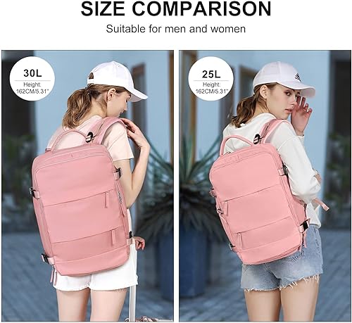 Miniatura 258 de coowoz Mochila de viaje grande para mujeres y hombres,Mochila de transporte,Mochila de senderismo impermeable para deportes al aire libre, Azul, 45