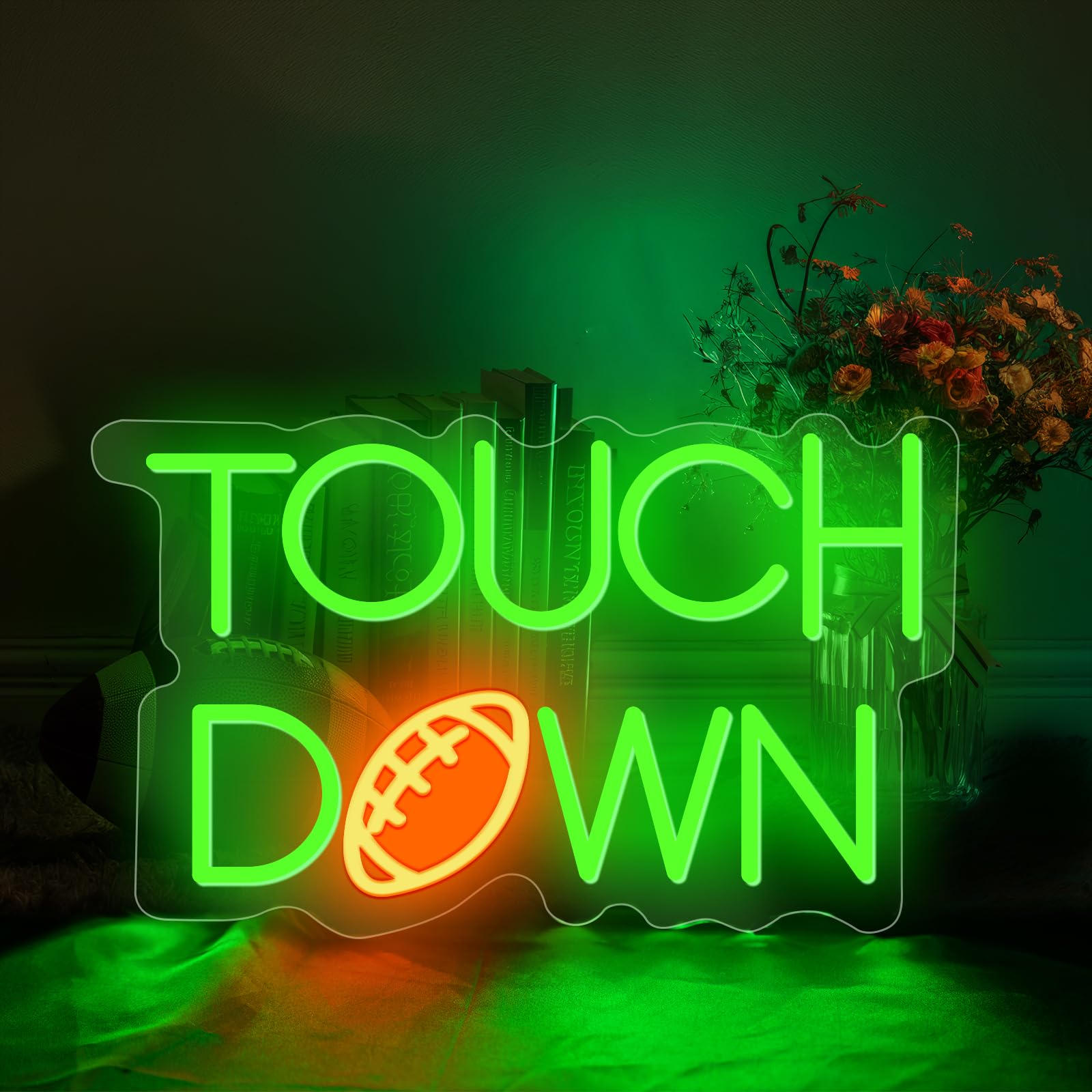 Football Touch Down Neon Sign for Wall Decor, LED Signs