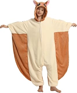 Unisex Kids Animal Oneise Pajamas, Boys Girls Flannel Hooded Halloween Cosplay Costume/Homewear/Sleepwear