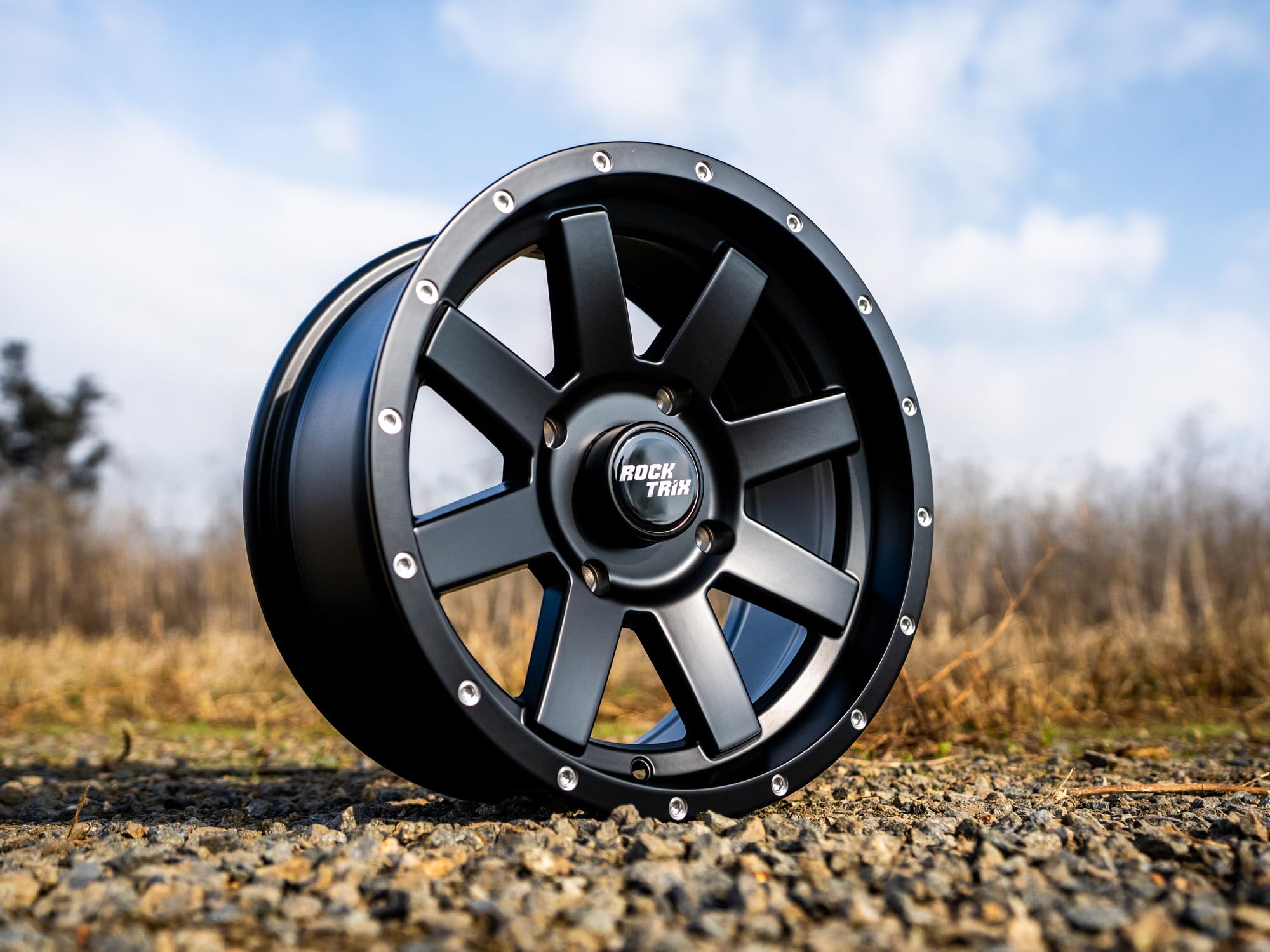 Amazon.com: RockTrix RT106 15in Wheel 15x7, 4x156 Bolt Pattern, 4+