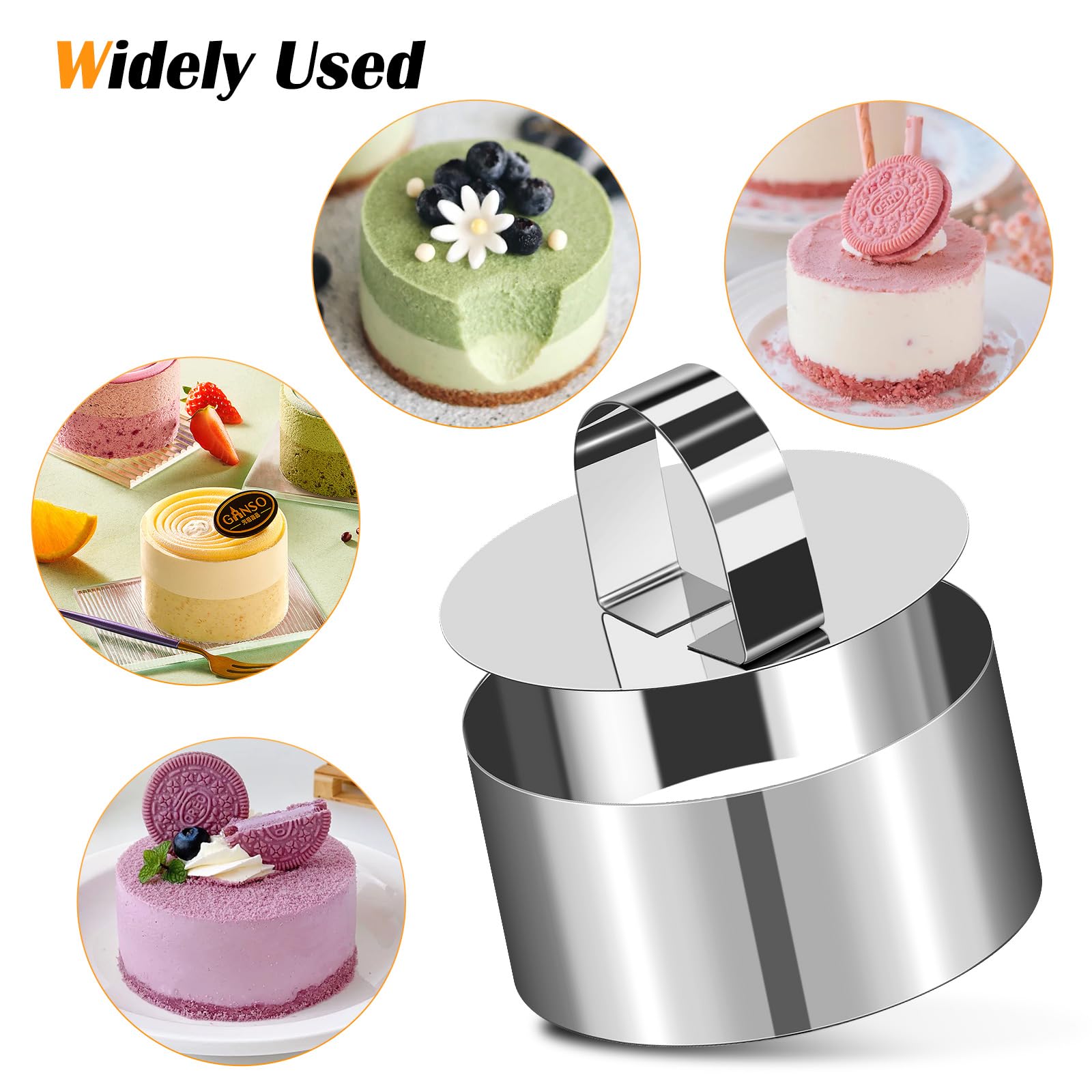 6 pezzi Set piccoli anelli per torte Anelli da dessert Anello di Mousse Cucina Set di