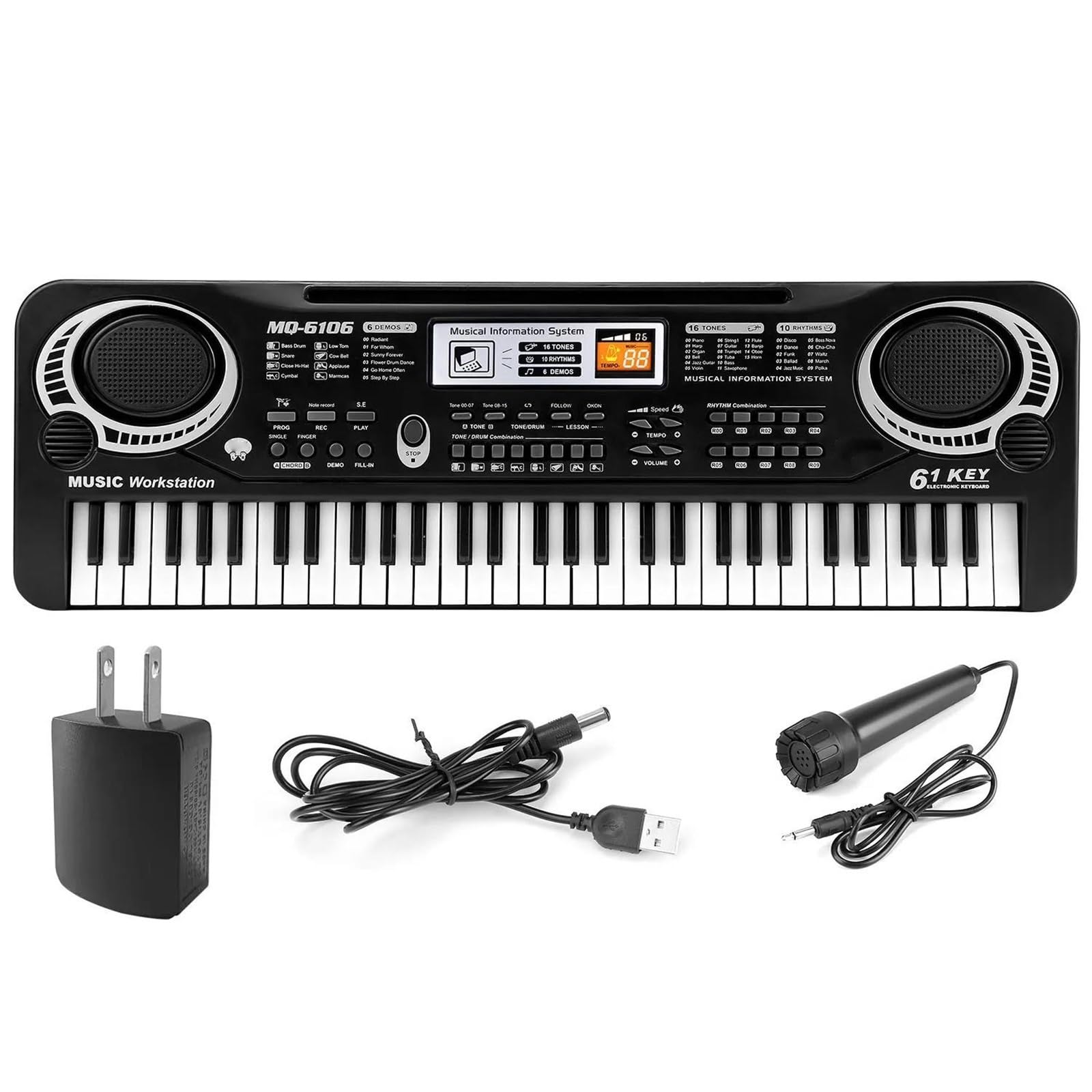 61 Klawiszowa Klawiatura Cyfrowa Elektroniczny Fortepian Instrument Muzyczny