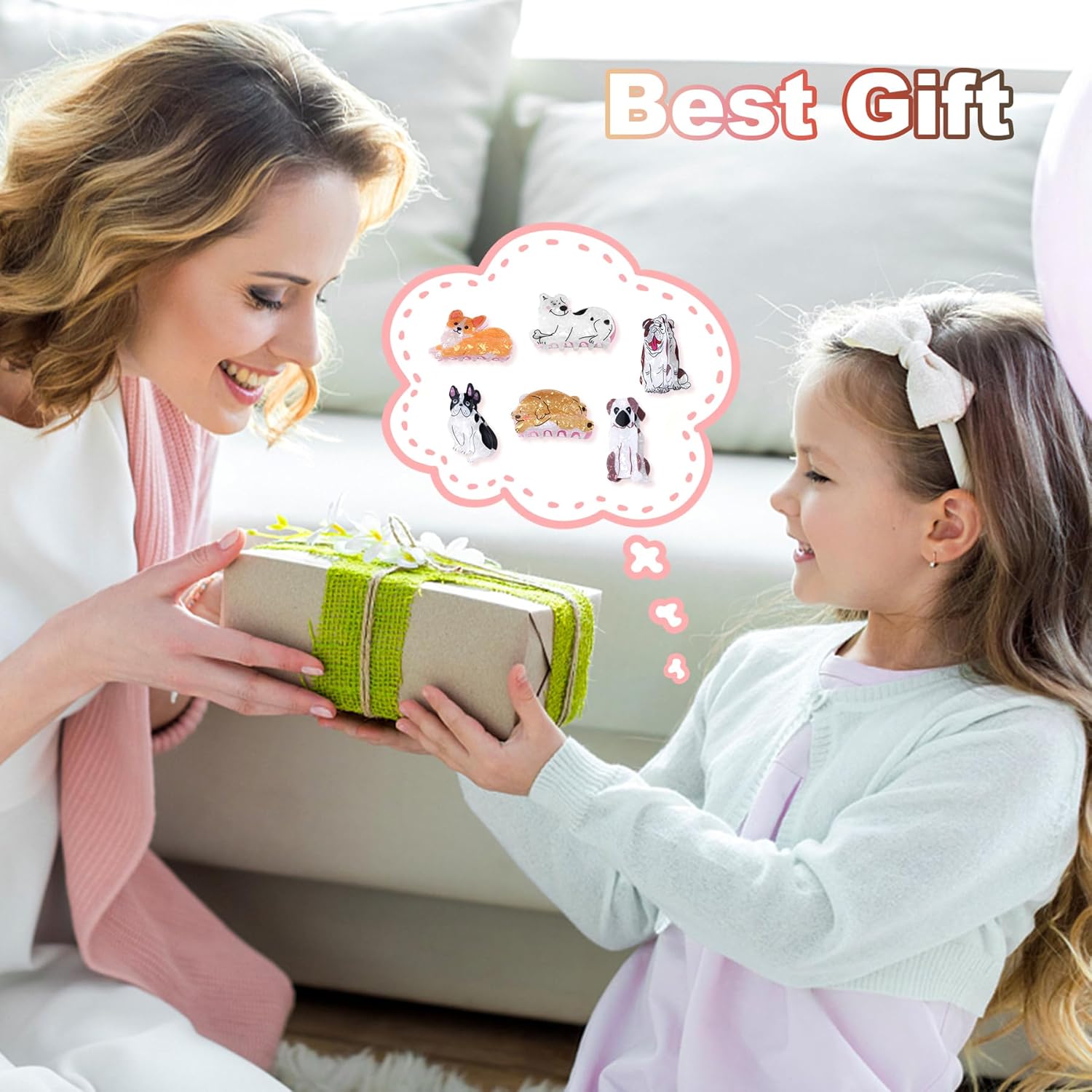 6 Pcs Dog Hair Clips, Cute Small Claw Clips for Short Long Hair, Cellulose Acetate Hair Clips for Women Girls and Dog Lovers - Image 5