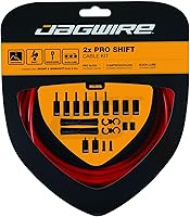Vista 7 de Jagwire - Kit de cambio universal 2X Pro para carretera, MTN y grava Compatible con engranajes SRAM y Shimano, cables de acero inoxidable