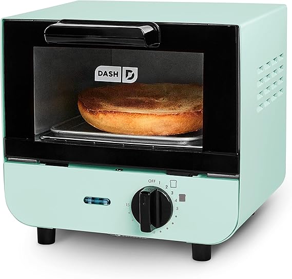 DASH Mini Toaster Oven Cooker for Bread, Bagels, Cookies