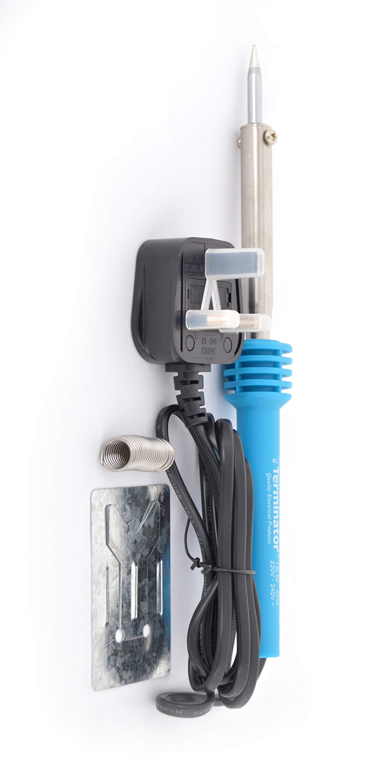 Terminator 60W with 13A Plug,8g Metal Stand and Long Life Tip Soldering Iron