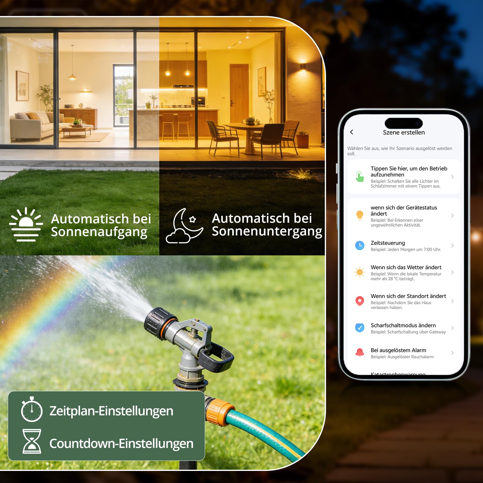 EYPINS WLAN-Steckdose Outdoor IP54, Smart Außensteckdose 3680W/16A 4er-Pack