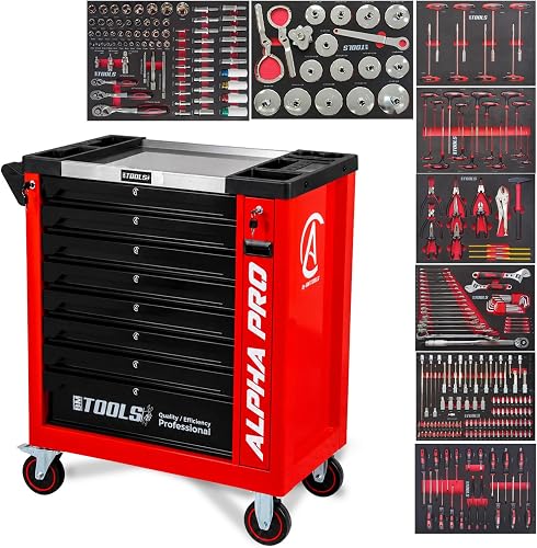 BM TOOLS Servante d'Atelier Garage Automobile Alpha-Pro 