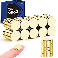 Vista 22 de 50 piezas de imanes para nevera, 3 tamaños diferentes de imanes pequeños, imanes de tierras raras, imanes de neodimio fuertes para pizarra