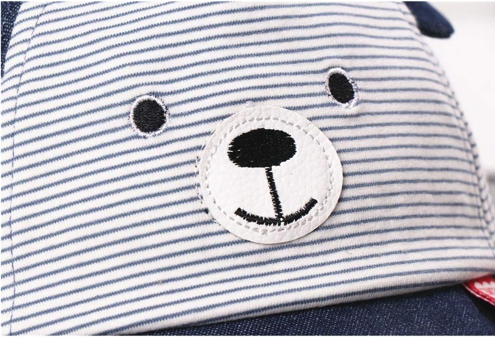 Baby Baseball Cap Striped Sun hat Letter Sun Protection Hat Infant Toddler Baby Boy Cotton Kids Children Adjustable Hats