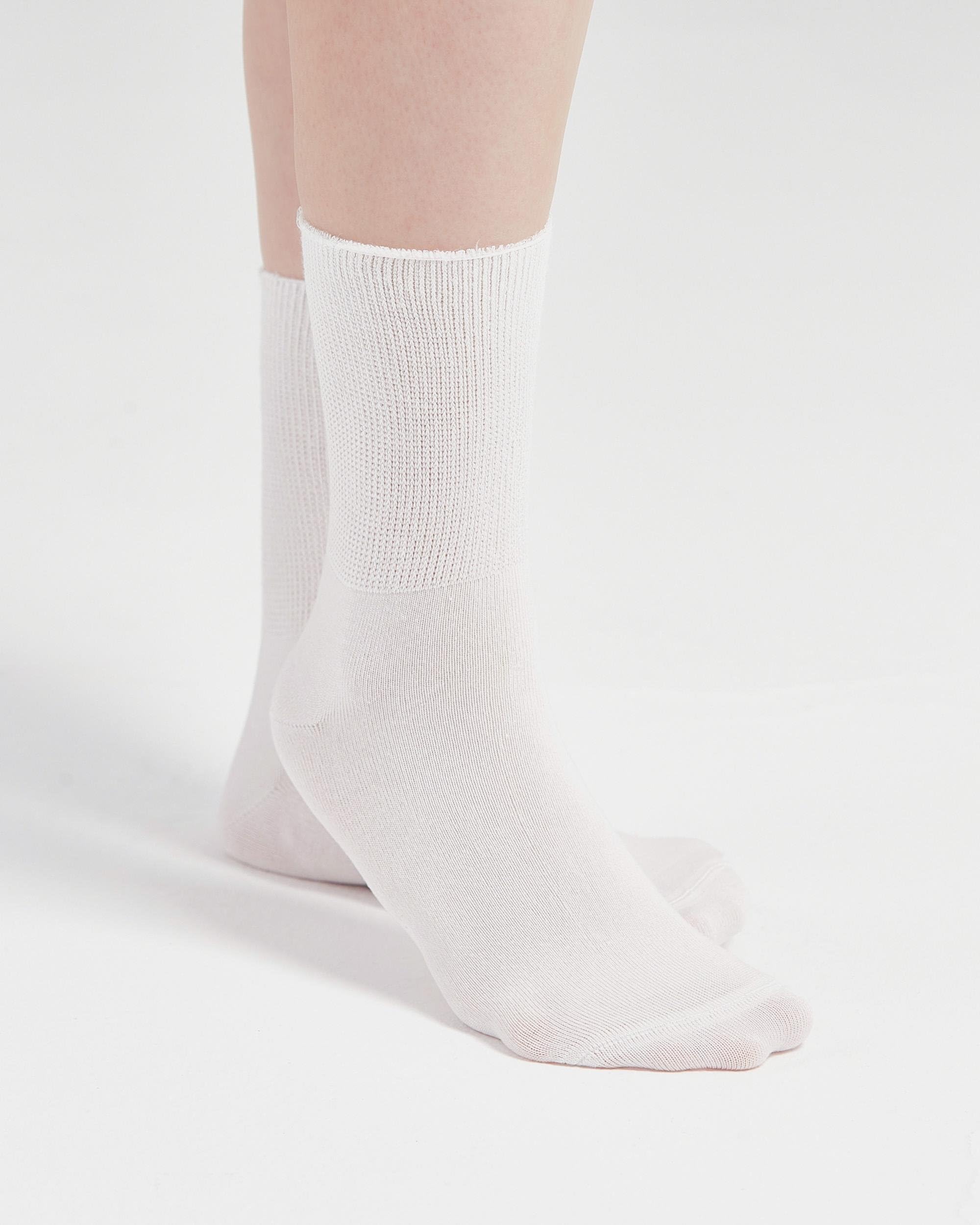 lavendel Calzini diabetici in bambù, 6 paia, senza cuciture, nero o bianco, senza gomma, per uomo e donna, traspiranti, Oekotex-100, Nero, 36-40