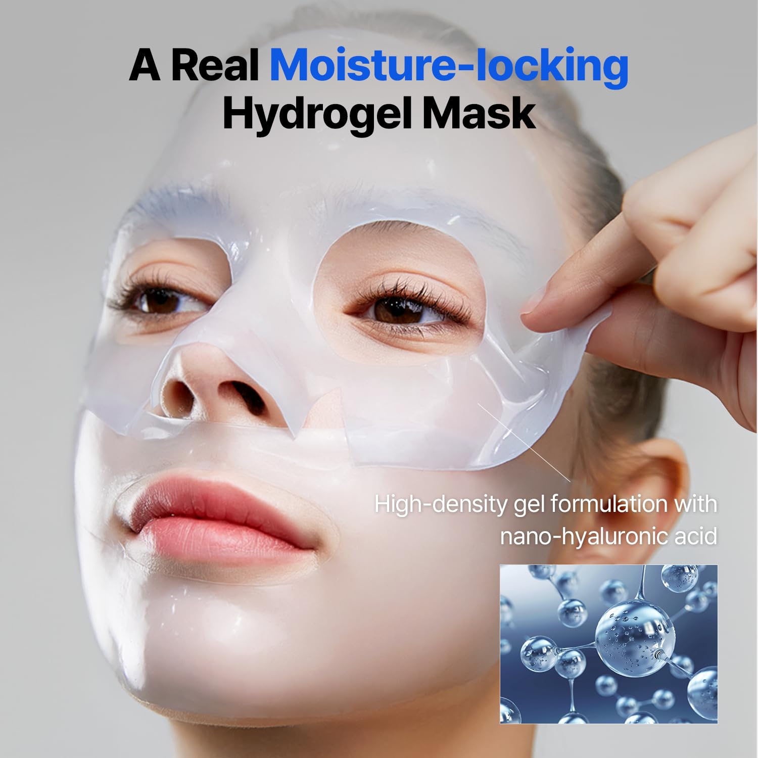 Bluelayer Water Dome Mask - Korean Overnight Collagen Face Mask for Glass Skin, Moisturizing and Firming with Hyaluronic Acid & Blue Agave - Pore Minimizing with Hydrogel Masks for Radiant Glow - 4EA - Image 3