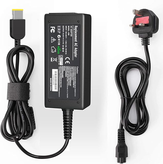 Lenovo 65W Laptop Charger, DIBAIGOU AC Adapter 20V 3.25A Power Supply Cord for Lenovo Thinkpad X/E/S/L/B/U/T/K/Z/Y/G/Yoga Helix and Ideapad Flex 2 Flex 3 Yoga 11 11S Series and More