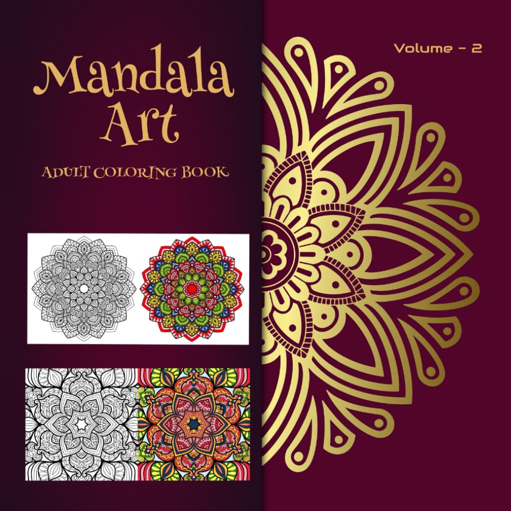Zen Mandalas — A Therapeutic Coloring Book for Adults: 50+ Intricate, Mindful Mandala Patterns to Reduce Stress & Improve Focus — Thick Paper, One-Sided Illustrations, Great for Markers and Pencils