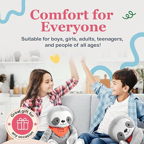 Miniatura 3 de Lilly's Love Benji The Bear - Animal de peluche grande con peso de 5 libras, compañero sensorial para niños y adultos, lavable a máquina con