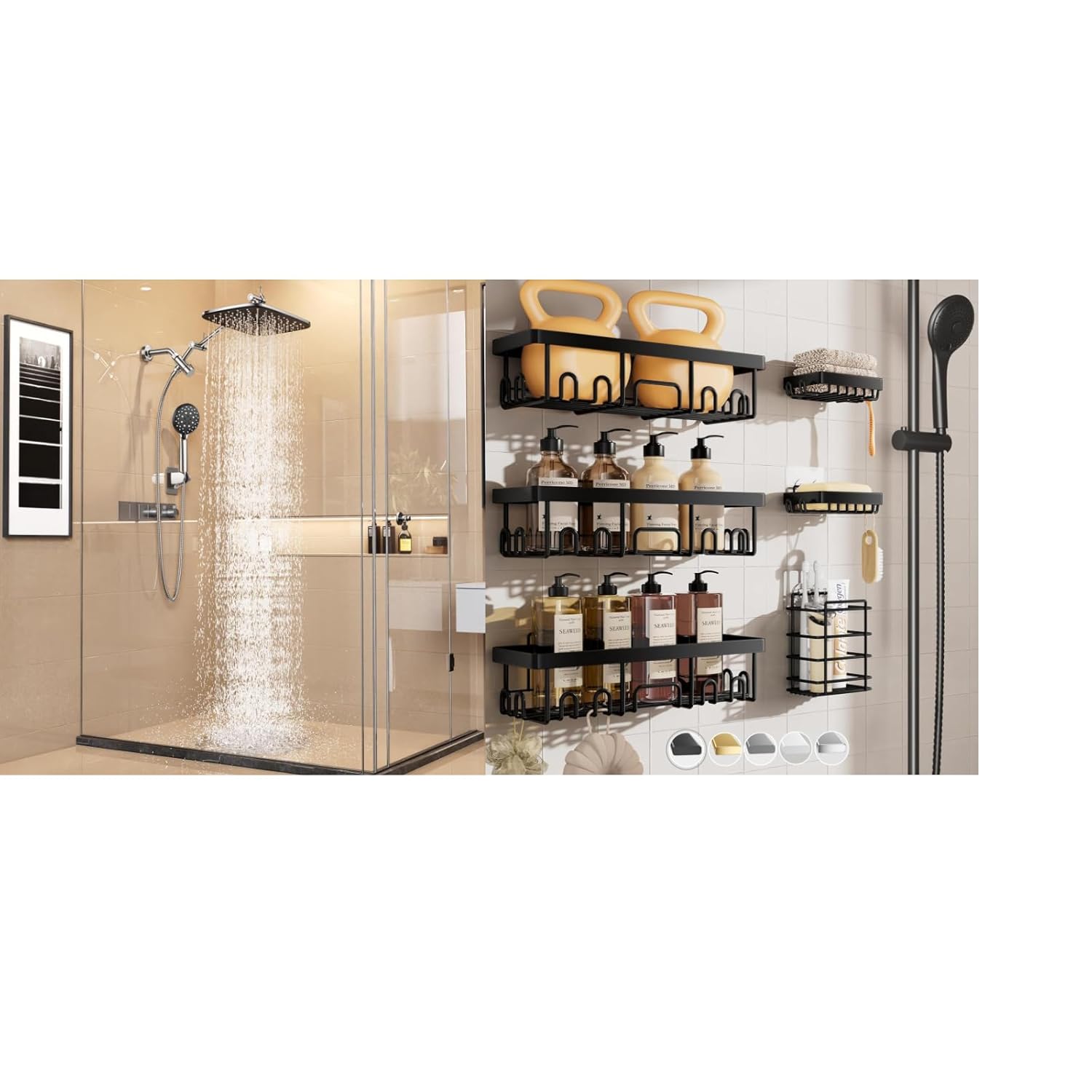Veken Shower Head Shower Caddy