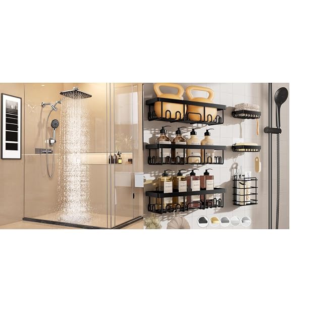 Veken Shower Head Shower Caddy