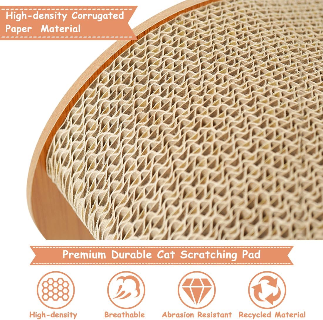 review Cat Scratcher Chair,Cat Scratcher Cardboard Lounge Bed,Cat Scratching Pad Fun Interactive Scratching Boards,Durable,Natural Recycled Materials,Supports Active Play for Indoor Cats