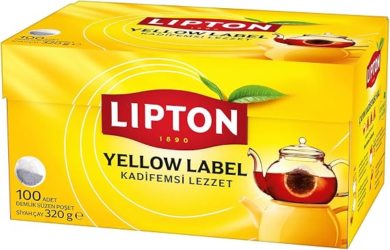 Lipton Yellow Label Demlik Poşet Çay, 100'lü, 320g