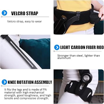 Bionic Body Power Walking Aids Stroke Hemiplegia Walker Lower Limb Rehabilitation Training Leg Walking Lifting for Elderly (Color : Left, Size : Medium)